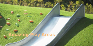 play areas that use artificial grass will stay clean, comfortable and provide a soft comfort that no other material can provide